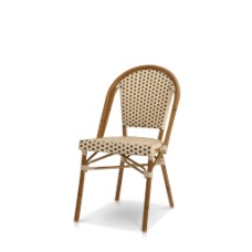 Dining Side Chair - Cream and White
